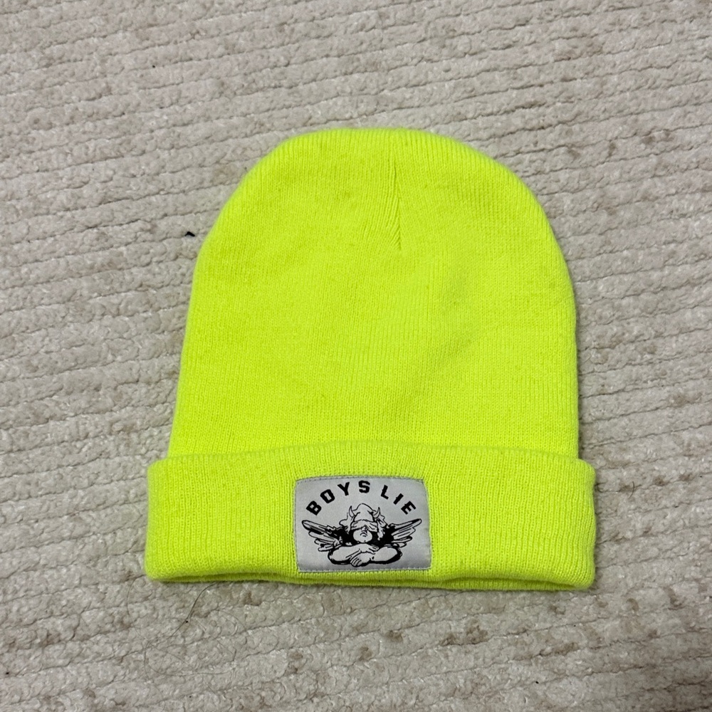 Boys Lie Bright Neon Beanie